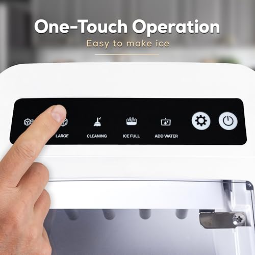 Igloo Automatic Self-Cleaning Portable Electric Countertop Ice Maker Machine with Handle, 26 Pounds in 24 Hours, 9 Ice Cubes Ready in 7 Minutes, with Ice Scoop and Basket