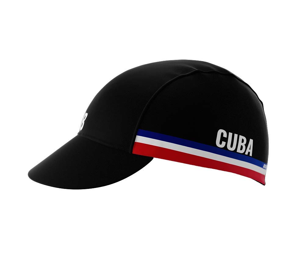 ScudoPro Cuba Black Code Bike Cycling Cap Road MTB or Running