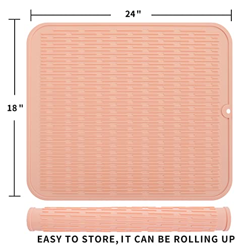 image for MicoYang Silicone Dish Drying Mat for Multiple Usage,Easy clean,Eco-fr