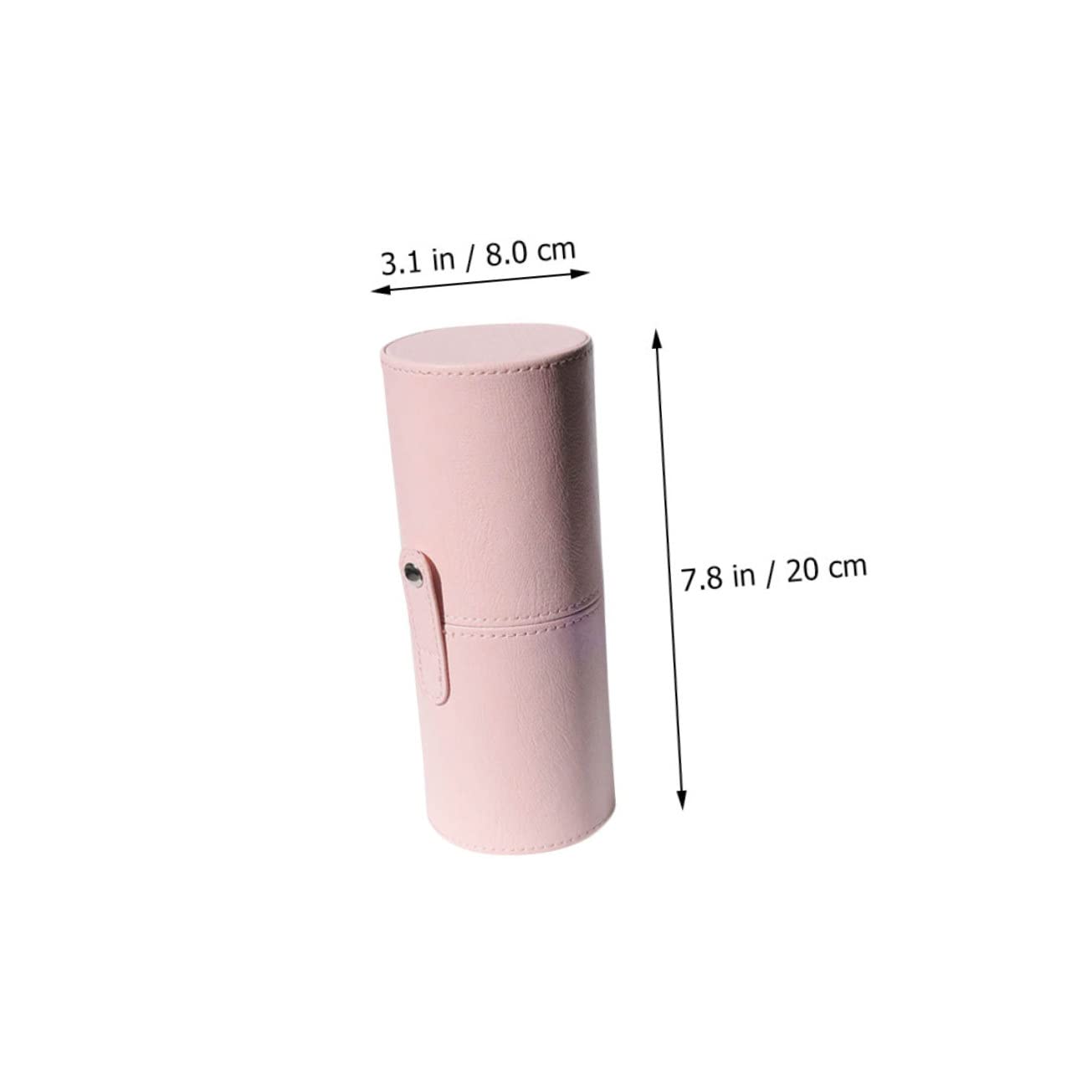 PartyKindom Beauty Tool Storage Barrel Makeup Brush Travel Holder Makeup Brush Container Cosmetics Holder Cosmetics Organizer Pink Pu