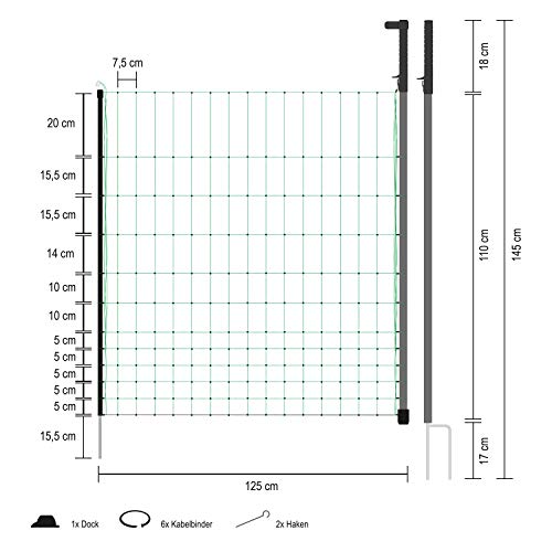 Hotline Electric Fencing 'Hot Gate' for 1.1m Standard Electric Poultry Netting