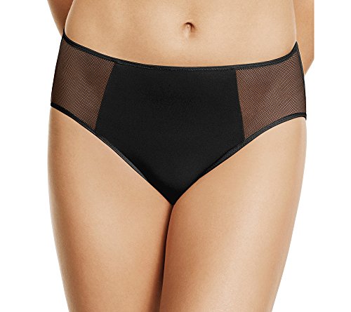 Wacoal Women's Body By Hi-Cut Brief Pant, Black, Large