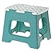 VIGAR Tabouret compact Geom on Top pliable de 27 cm de couleur turquoise, 33 x 27 x 27 cm