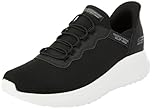 Skechers Uomo Scarpe da Ginnastica Hands-Free Slip-in Bobs Squad Chaos Daily Hype, Black Knit Trim, 42 EU