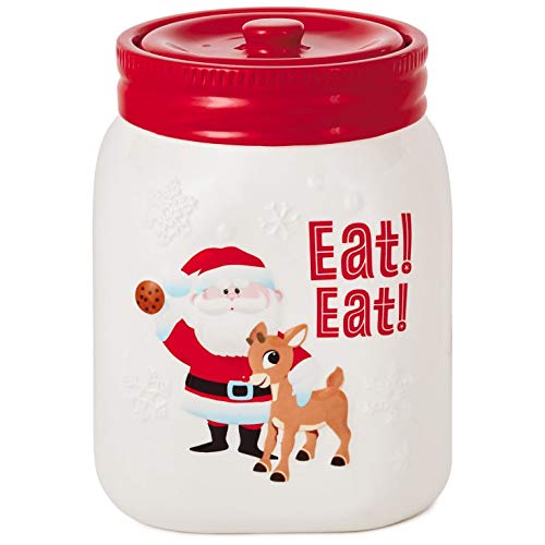 Rudolph the Red-Nosed Reindeer Skinny Santa Cookie Jar Kitchen Accessories Movies & TV