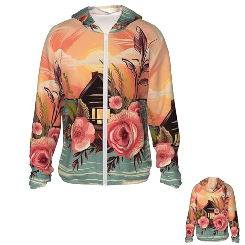 Chaqueta con protección solar UPF 50+ negra para hombre y mujer miniatura 1