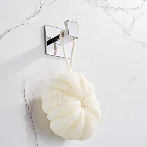 Porte-serviettes mural en acier inoxydable chromé pour salle de bain - 5