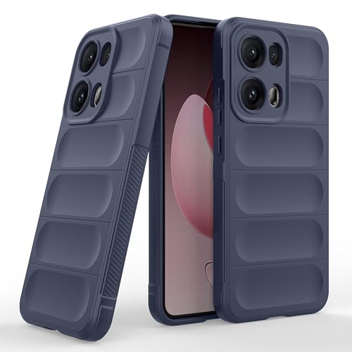Image of Zapcase Back Case Cover for Oppo Reno 13 Pro 5G | Compatible for Oppo Reno 13 Pro Back Cover | Liquid Silicon Magic Case with Camera Protection | Sapphire