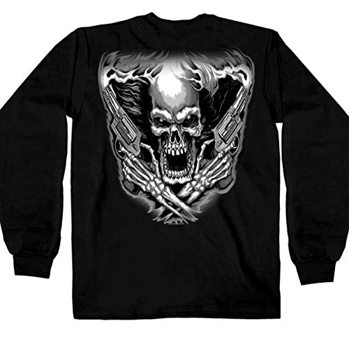 Hot Leathers Black Assassin Double Sided Long Sleeve T-Shirt2