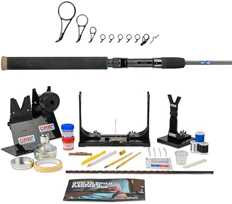 Mud Hole All-in-One Fishing Rod Building Kit with Tools, Components, and Supplies (Spinning, 7
