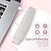 Bikini Trimmer for Women, Cordless Dual-Head Electric Razor Painless Hair Removal, Waterproof Lady Dermave Shaver for Body Facial Bikini Private Area (White)
