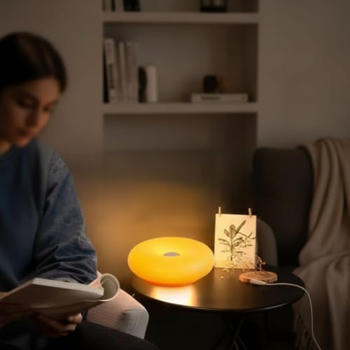 Image of Touch Control Donut Lamp Stepless Dimmable Led Table Lamp