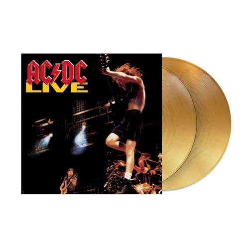 AC/DC - Live 50th Anniversary Exclusive Limited Gold Color Vinyl 2x LP Record Rock Album