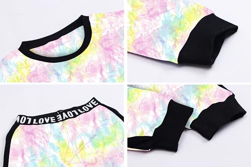 Image of Betusline Girls 2 Piece Outfits Girls Cropped Sweatsuit Pants Outfit Clothes Set, 4T-14 Years