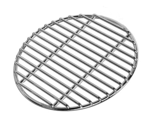 Parrilla redonda de acero inoxidable para barbacoa, para camping, pícnic, jardín (30 cm)