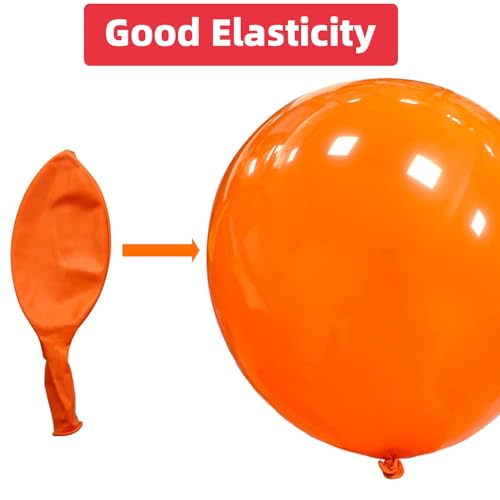 90 CM Grosse Bunt Luftballons, 10 Stück 36 Zoll Riese Luftballon Helium, Latex Riesige Ballon Dekoration für Hochzeit Karnevals Deko Festivals (10 Farbe)