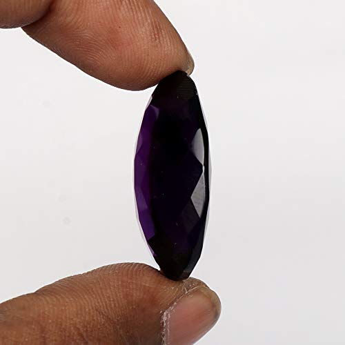 REAL-GEMS Violet Amethyst 57.10 Ct Oval Shaped Healing Crystal3