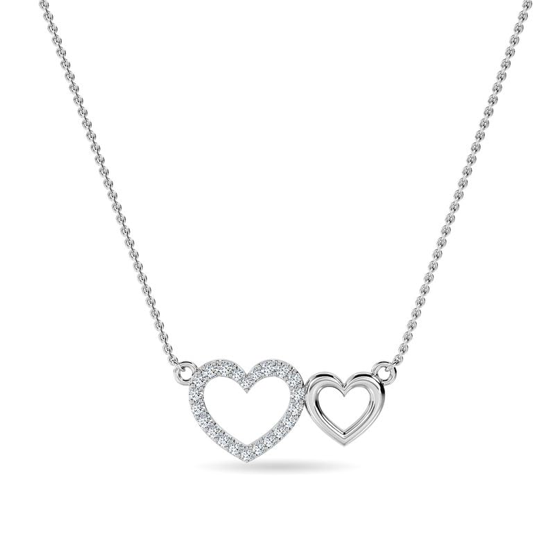 Image of KISNA JEWELS 18K BIS Hallmark Pure White Gold & SI Real Diamond Pendant for Women
