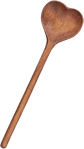 KICHOUSE Cucharas grandes Cuchara de servir Cuchara de cocina Utensilios de cocina Cucharas de bebida Cucharas de madera Cuchara de amor Cucharas de