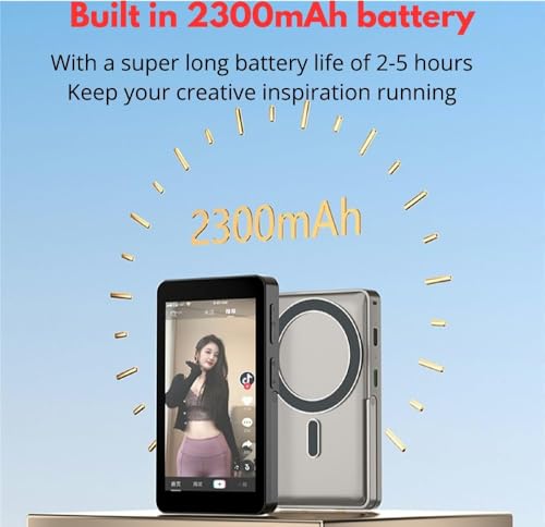 Image of TEKTONIC TSM-40 Magnetic Vlog Selfie Monitor with Stand - 1080P HD Wireless Phone Display Screen for iPhone & Android, Magnetic Mount Preview Monitor for Live Streaming, Vlogging & Content Creation