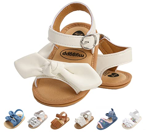 Image of Slivery Color Baby Girls Sandals Summer Shoes Outdoor First Walker Toddler Girls Shoes for Summer