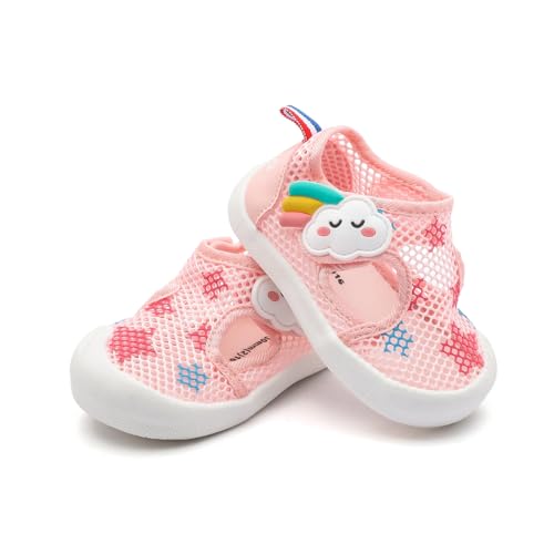 Kuner Baby Sandals Non-Slip Soft Sole Toddler Water Shoes Breathable Mesh Boys and Girls Toddler Sandals Lightweight Baby First Walking Shoes2