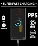 45W Chargeur Super Fast USB C- 45 Watt Type C Chargeur de téléphone Android rapide compatible avec Samsung Galaxy S25 Ultra/S25/S 25+/S26/S 26+/ S26Ultra/S24+/s24 Ultra/S23 Ultra Tab,10ft C Câble