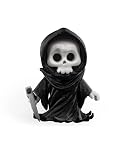 Grim Reaper Miniature Figure with Scythe and Hooded Cloak