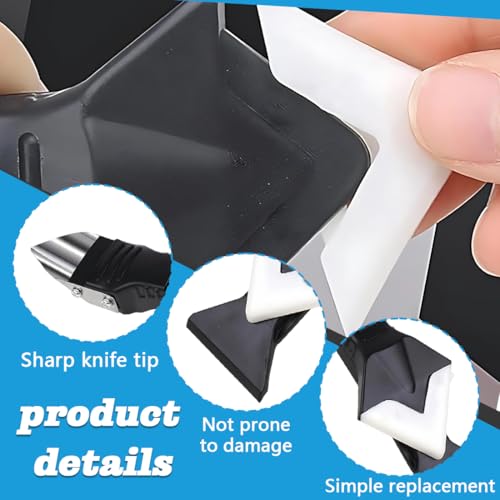 OIUAVYR 1 Stück 5-in-1 Silikon-Dichtungswerkzeug-Set,Entferner, Fugenschaber,Glätter, Bad und Bodenversiegelung Anwendung,mit 5 austauschbaren Pads für Küche