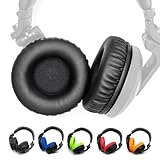Voarmaks Eleganti cuscinetti in schiuma per DJ da lavoro, compatibili con cuffie Pioneer Hdj-X5 X5bt Hdj-X7 X7bt Hdj-X10 Dj (cuscinetti neri L, R)