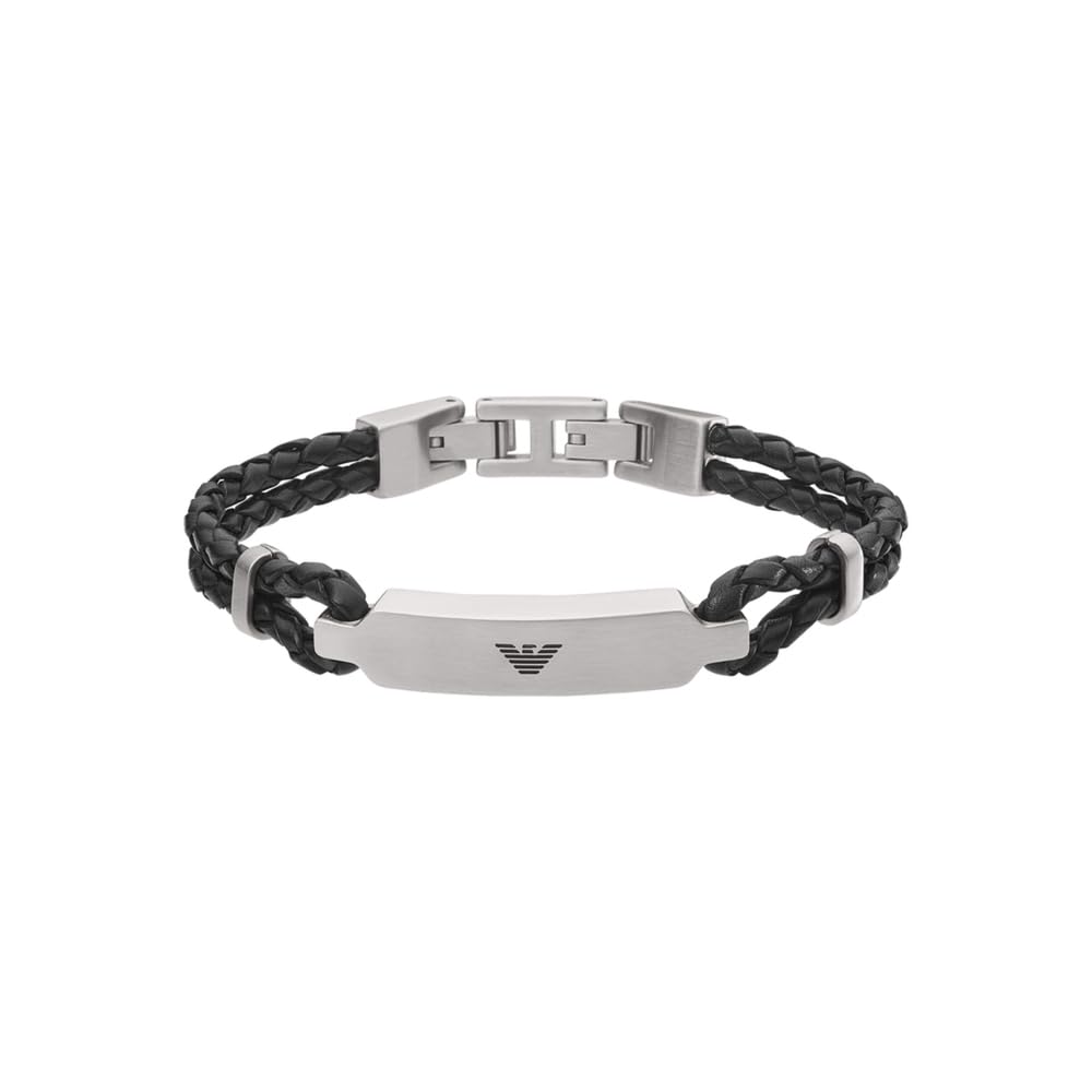 Emporio Armani Men's Leather or Stainless Steel with lobster, slider or push button closure bracelet
