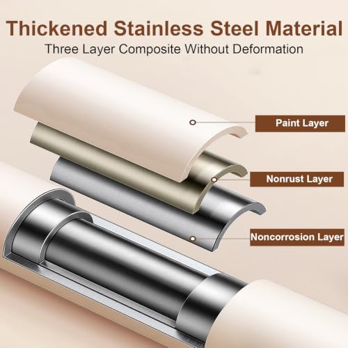 Barre rideau extensible sans percer pour douche et dressing 310cm