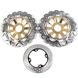 Arashi Front Rear Brake Disc Rotors for Honda CBR919RR 1998 SEP-1999 Motorcycle Replacement Accessories CBR 919 RR CBR919 919RR 919CC Gold