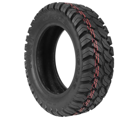VOLOHAS 90/65-6,5 Offroad-Schlauchlosreifen für Dualtron Ultra/ Zero11X Elektroroller 11 Zoll Vorne/Hinten Verschleißfester Vakuumreifen Rutschfeste Dicke Reifen Ersatzräder (1 Stück)