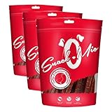 SnackOMio - Snack Premium para Perros - jugosas Tiras de Filete de pechuga de Pato, sin Cereales, 1 Pack (1 x 70g) (Paquete de 3)