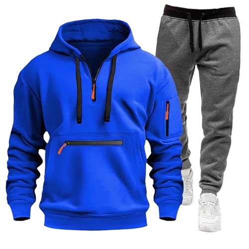 riou Fato de Treino Homem Invierno Baloncesto Chándal Gimnasio Informal Conjunto Chandal Completo Deportivo Moda Chandal Completo Largo 2 Piezas Chandal con Capucha 2025