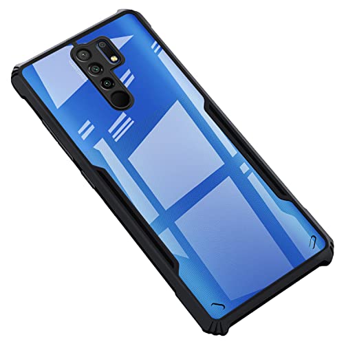 Amazon Brand – Solimo Mobile Cover for Mi Redmi 9 Prime/Poco M2 / Reloaded (Polycarbonate_Black)- Best and cheap mobile covers in India