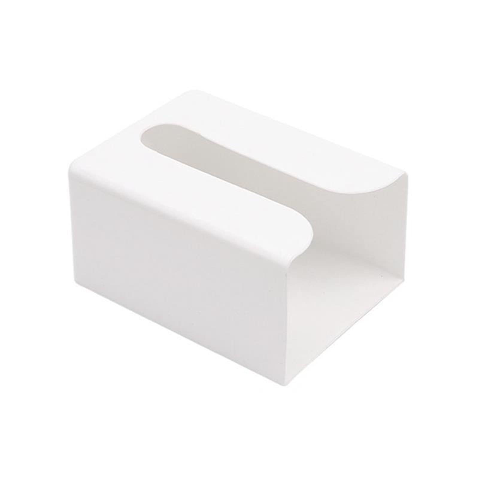 Caja de pañuelos montada en la pared, soporte para toallas de papel, soporte para servilletas, estante dispensador, estante familiar para ahorrar espacio (gris)
