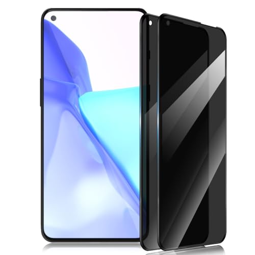 Gelaasso 2 Piezas Protector de Pantalla para OnePlus 9, Cristal Vidrio Templado Antiespia, 9H Dureza Vidrio Glass Protector