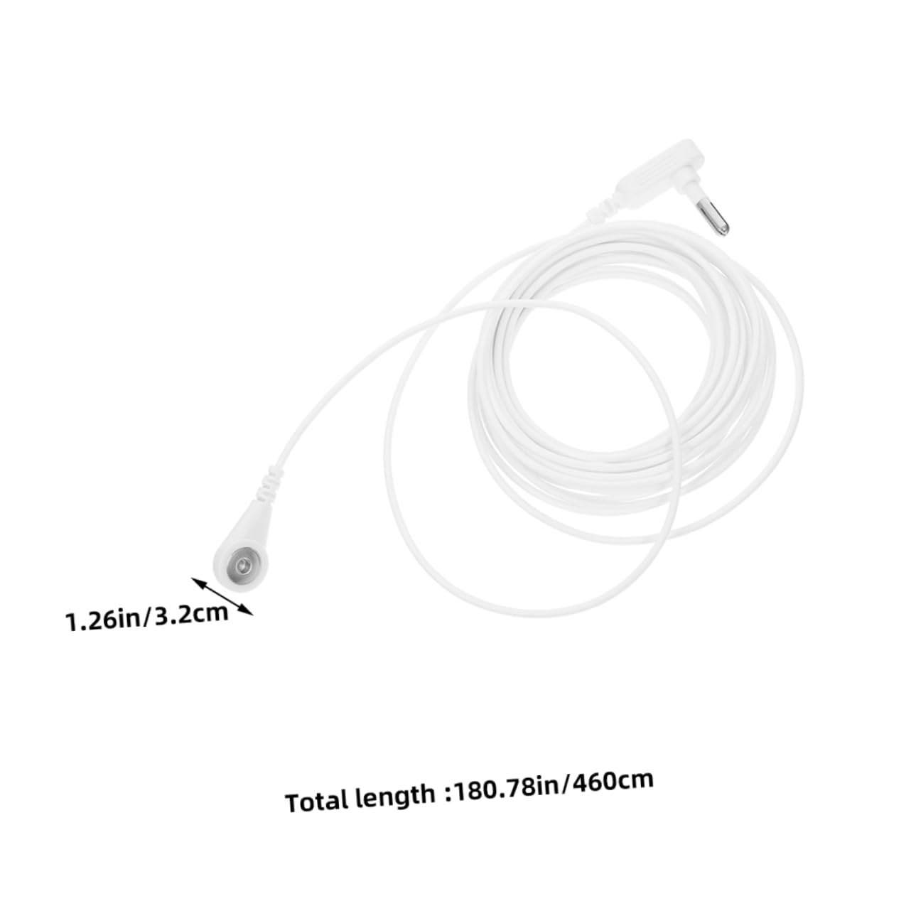 TOBBOMEY Medical Equipment Grounding Sheets Cord 6ft PVC Metal Sturdy Design Easy to Connect Static Electricity Prevention