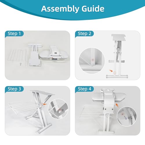 Lumil Steam Press Stand, Custom-Made for 20\'\' Clothes Press Machine for Home Business White Digital Steam Press for Clothes-Only Use Steam Iron Press, Not Suitable for Other Brands - Thumbnail 6