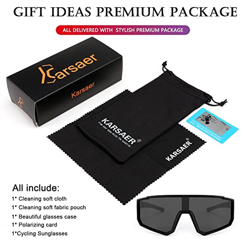Karsaer Polarized Cycling Riding Glasses Sports Sunglasses Men Women for Moutain Baseball MTB Bicycle B5094 6 414BAvt0amL