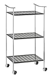 Wenko 20095100 Badwagen Japan - 3 Ablagen, 40.5 x 75.5 x 36.5 cm, Chrom