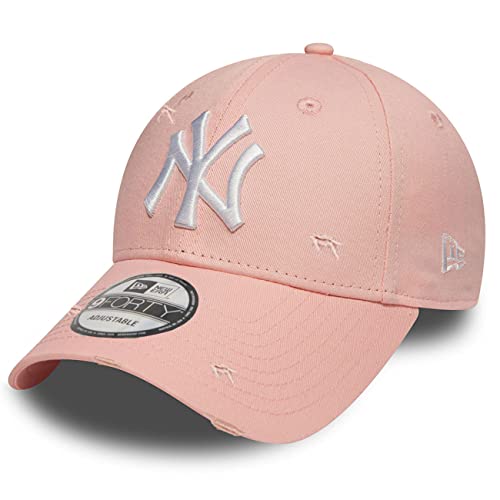 New Era Cap Kappe Yankees 9Forty Woman Distressed Pink mit UD Bandana 4201,...