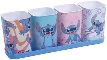 Porta Objetos, Stitch, 4 peças, Plasútil