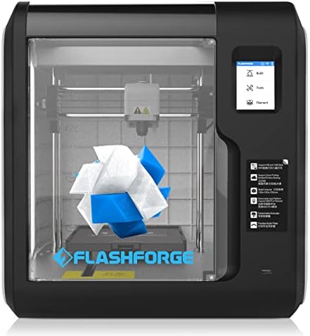 Flashforge Adventurer 3 3D Printer Leveling-Free,FDM 3D Printer with Detachable Nozzle and Removable Flexible Platform,Filament Detection,Built-in HD Camera,Wi-Fi Cloud Printing,Ultra-Mute Printing