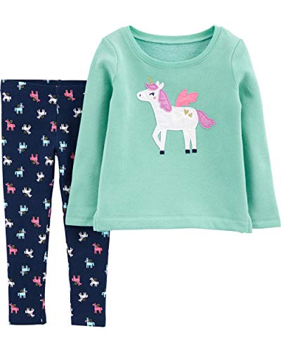 Haut et legging Carter's bébé fille ensemble de naissance en coton stretch souple