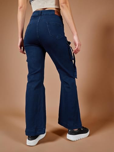 Image of Dolce Crudo Women's Bootcut High Rise Regular Stretchable Denim Jeans