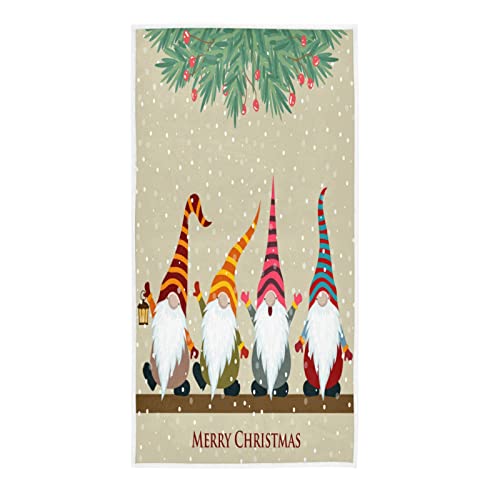 Happy Gnomes Handtücher, Frohe Weihnachten Cover