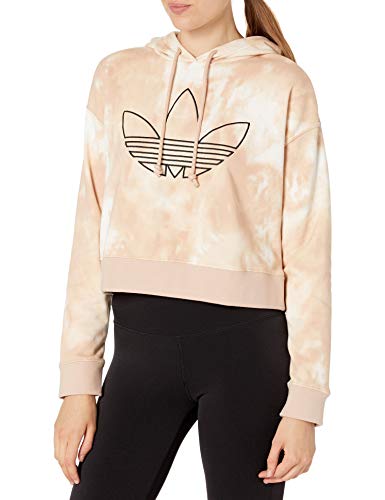 adidas Originals Women's All Over Print Crop Hoodie Multicolor X-Small